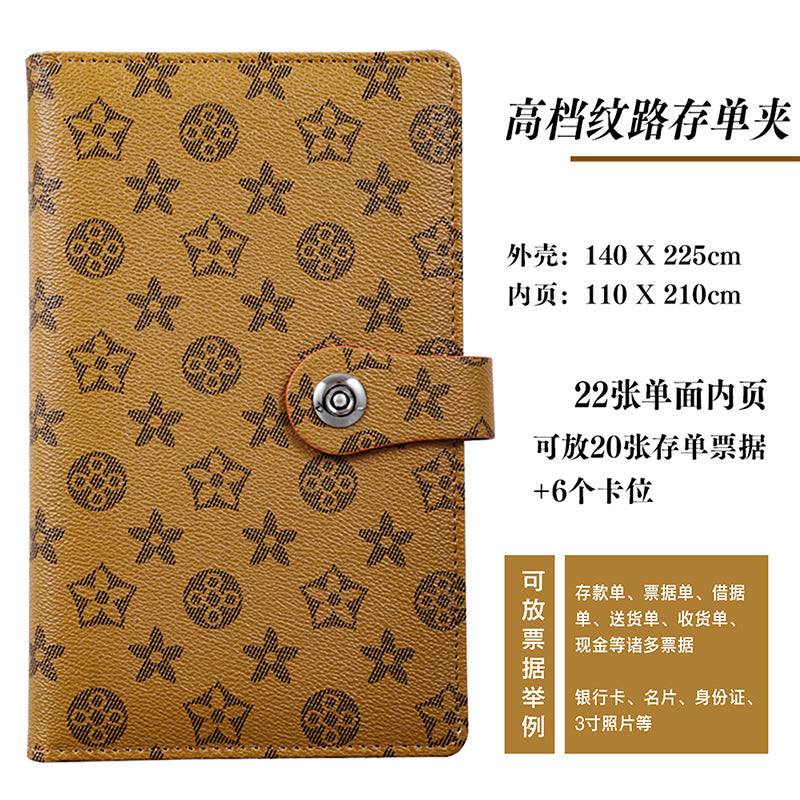 New Leather Textured Bank Document Organizer Wallet